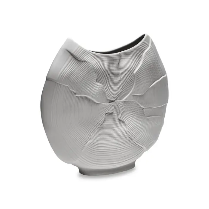HENRIETTE Vaso Increspato Bianco