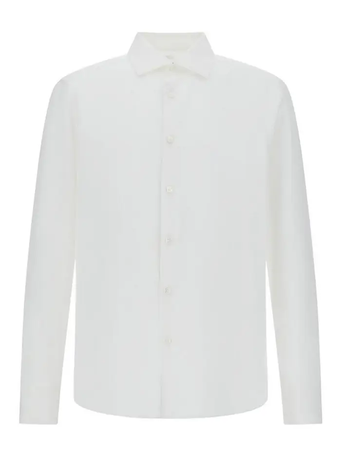 Herno Camicia Bianca A Maniche Lunghe Bianco