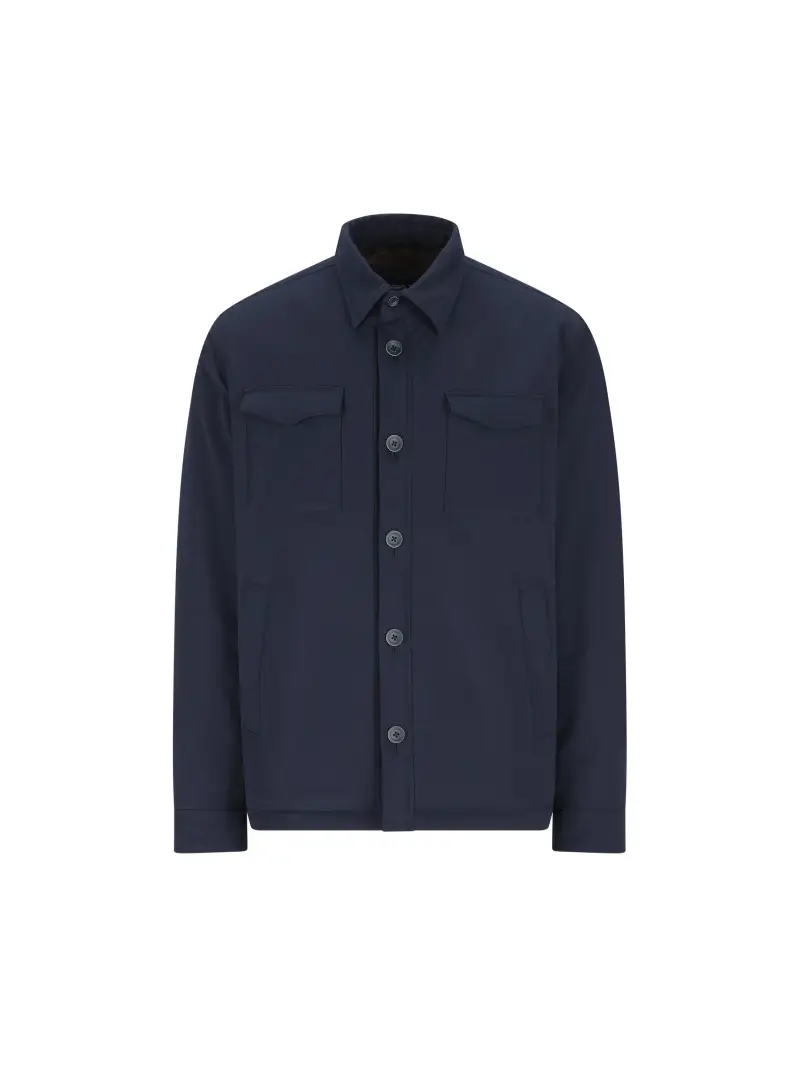 HERNO Giacca Con Tasche A Pattina BLU