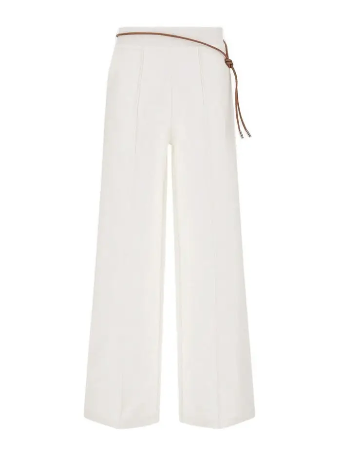 Herno Pantaloni A Gamba Dritta Bianco