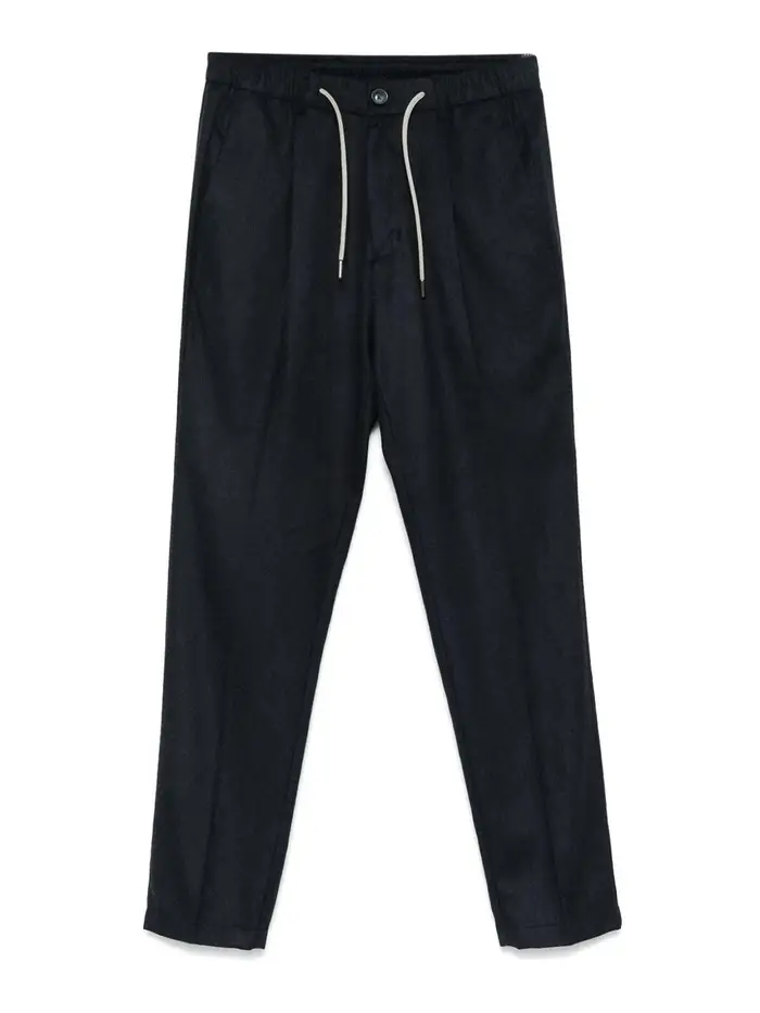 Herno Pantaloni Resort a una piega Blu