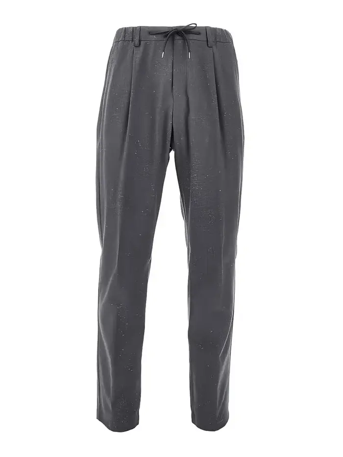 Herno Pantaloni Resort a una piega Grigio