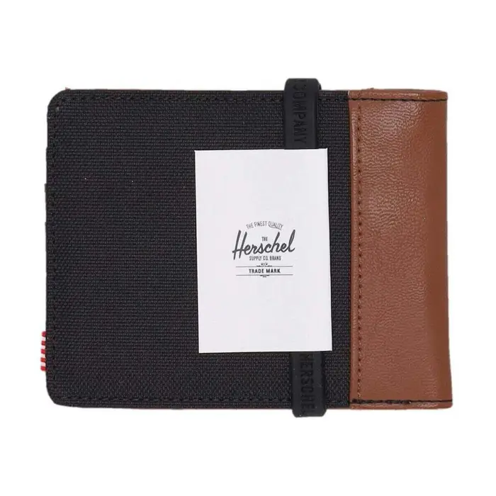 Herschel Portafoglio Portafoglio Unisex Hank Wallet Black/tan Multicolore