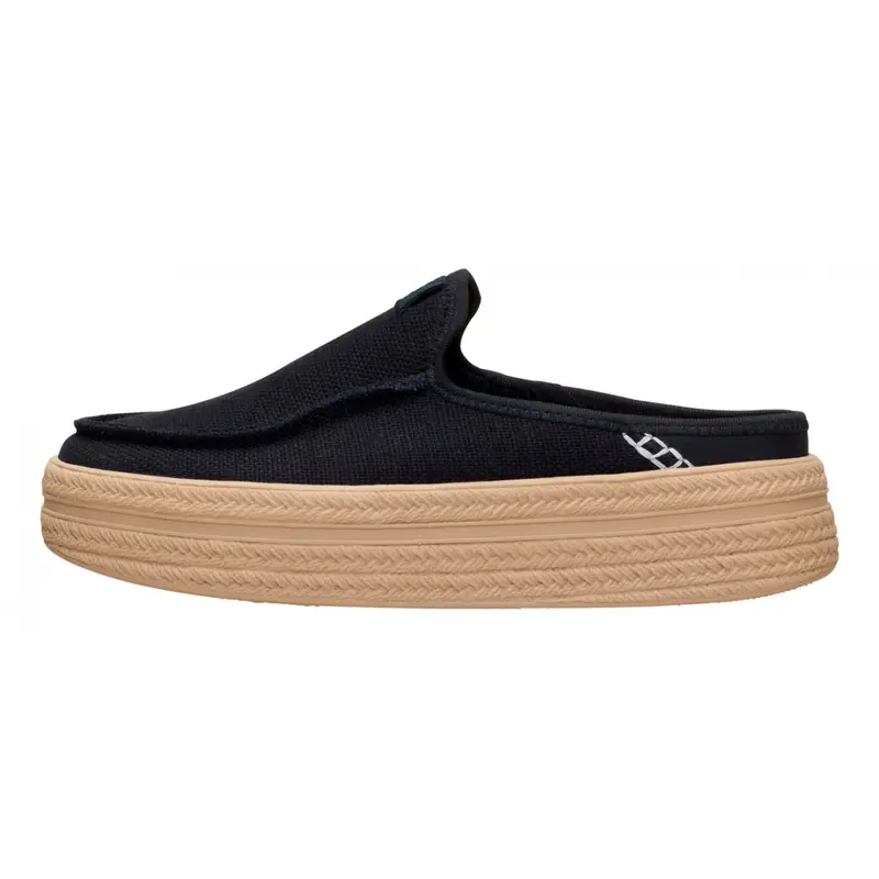 HEY DUDE Austin Lift Espadrille Woven Black