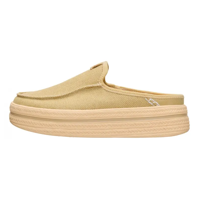 HEY DUDE Austin Lift Espadrille Woven Olive Grey