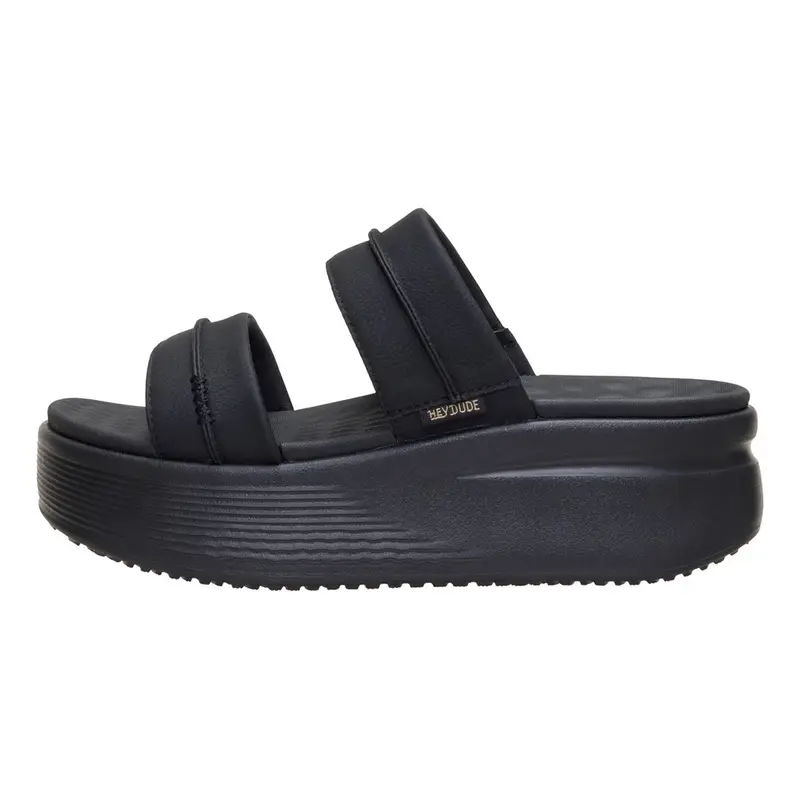 HEY DUDE Austin Slide Classic Black