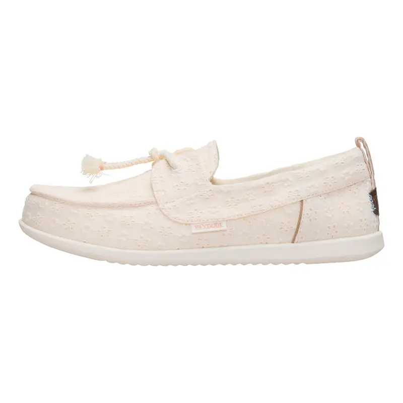 HEY DUDE Harbor Breeze Lo Eyelet Egret