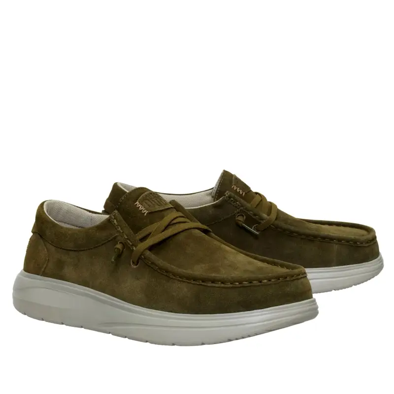 HEY DUDE Sneaker Wally Comf Suede Verde