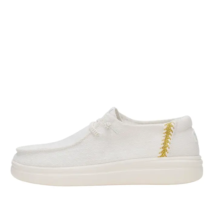 HEY DUDE Sneaker Wendy Espadrille Woven Bianco