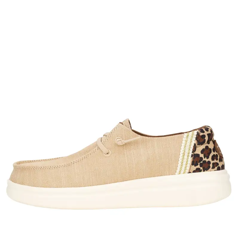 HEY DUDE Sneaker Wendy Rise Animal Animalier, Beige