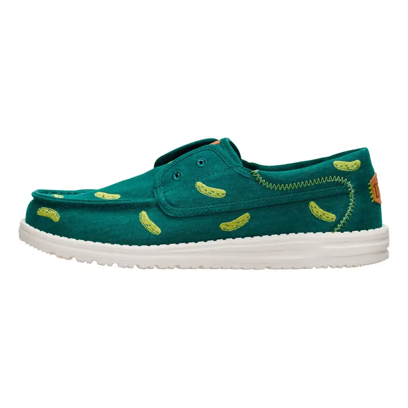HEY DUDE Wally Cru Embroidered Green
