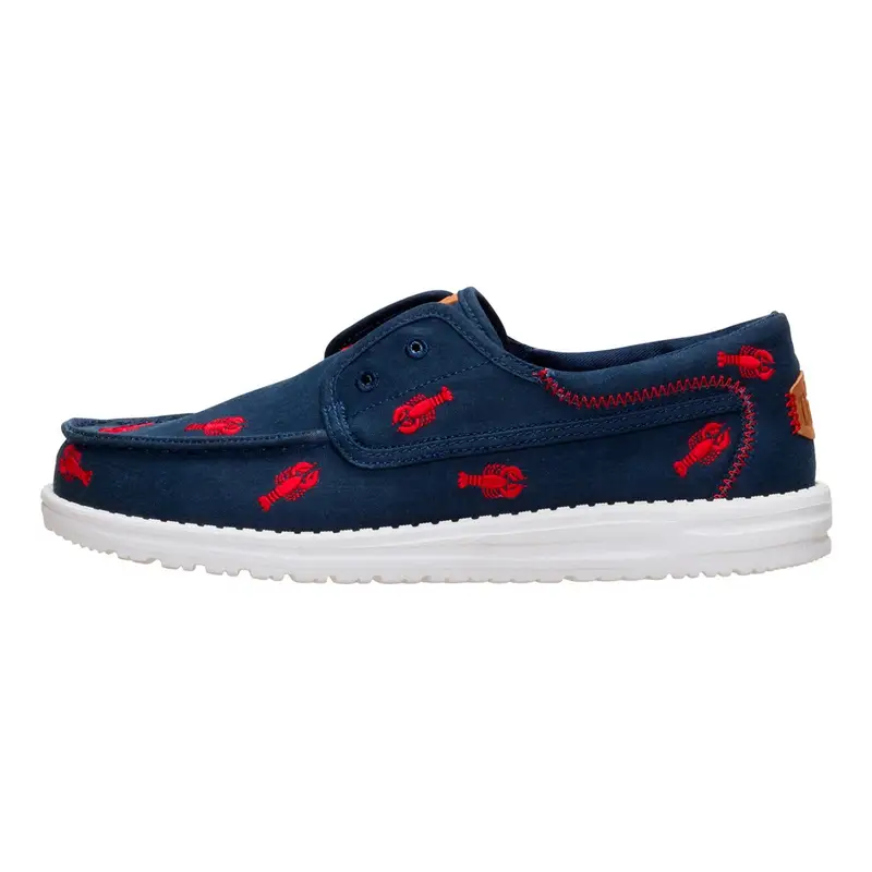 HEY DUDE Wally Cru Embroidered Navy