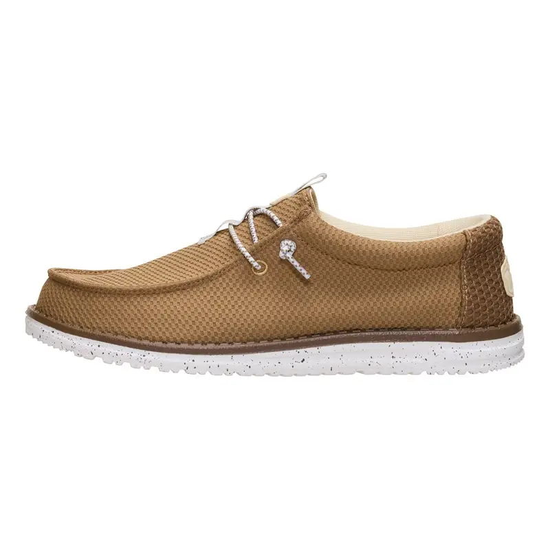 HEY DUDE Wally Mesh Neutrals Malt Brown