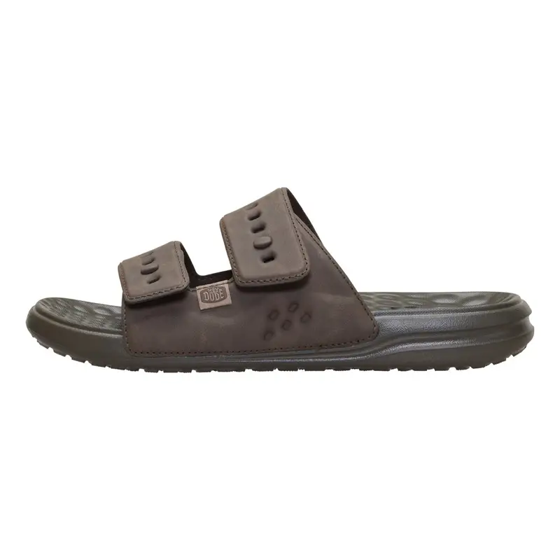 HEY DUDE Wave 2 Strap Slide Classic Major Brown