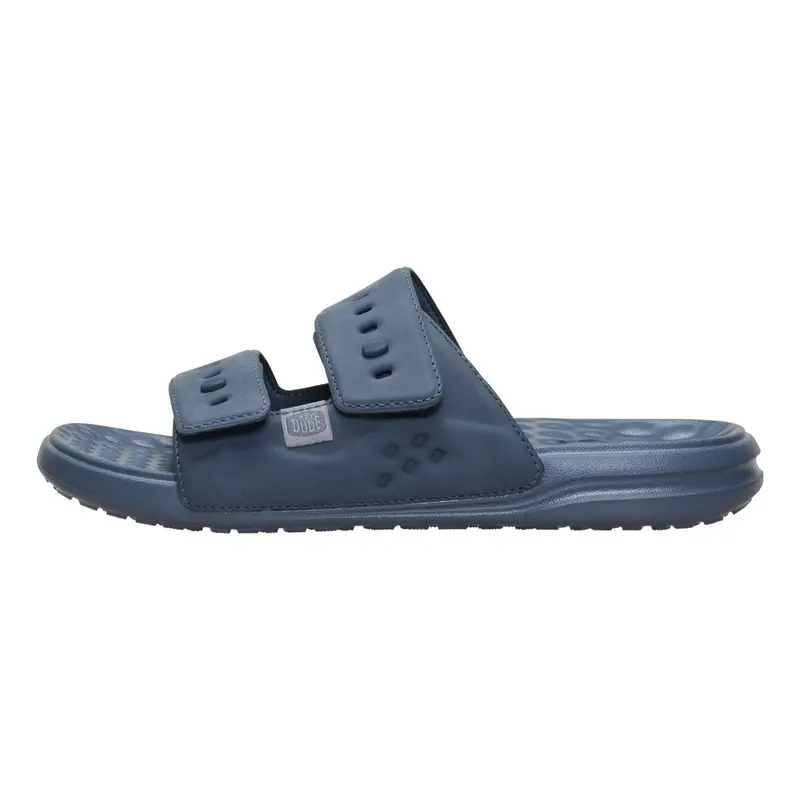 HEY DUDE Wave 2 Strap Slide Classic Turbulence Grey