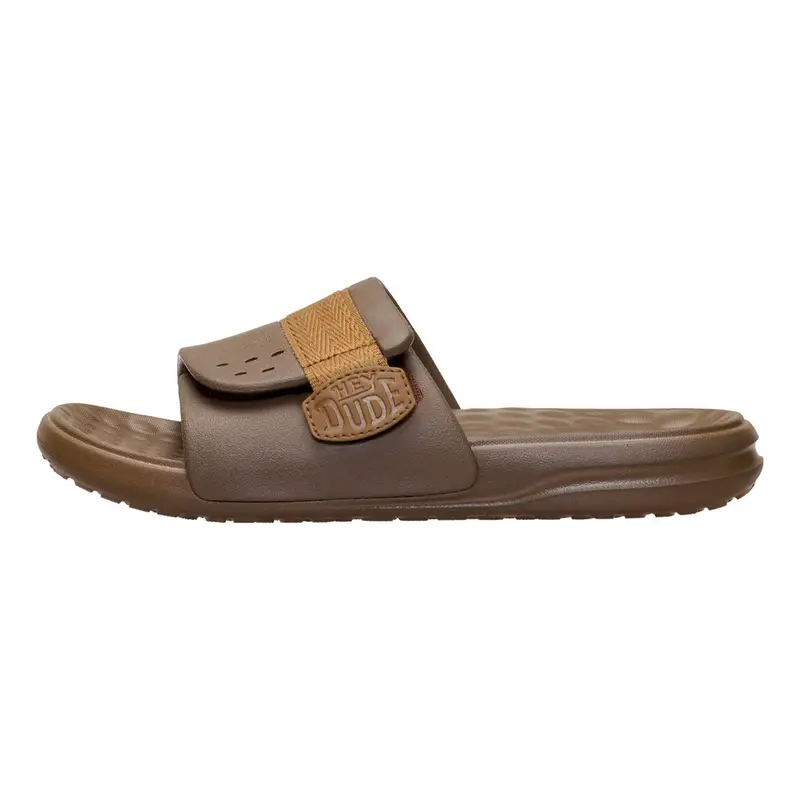 HEY DUDE Wave Alt Slide Teak Brown