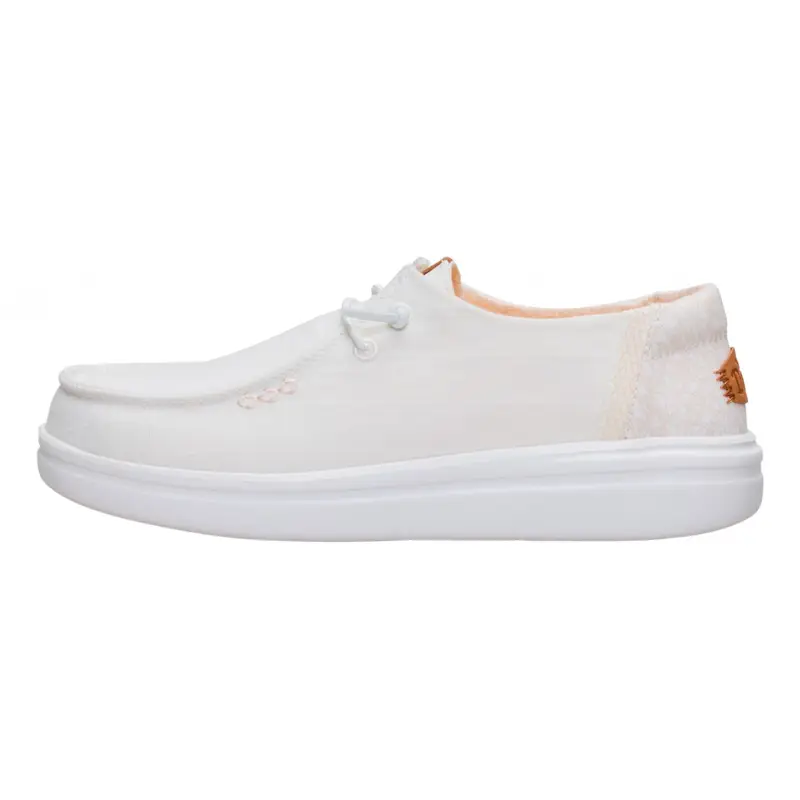HEY DUDE Wendy Rise Chambray Grid Snow White
