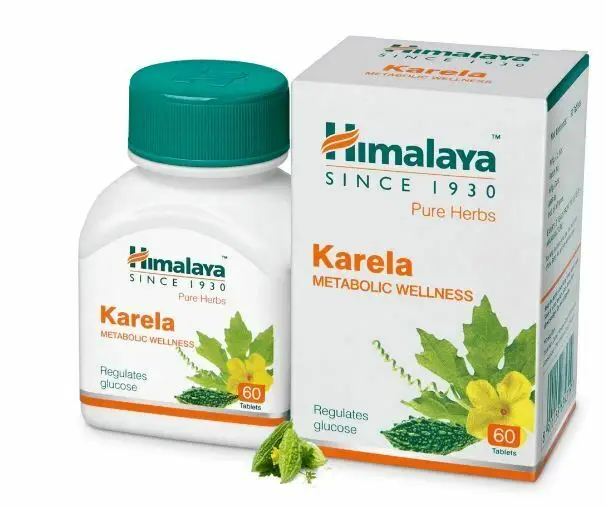 2 X Himalaya Wellness Pure Herbs KARELA Metabolic Wellness 60 compresse