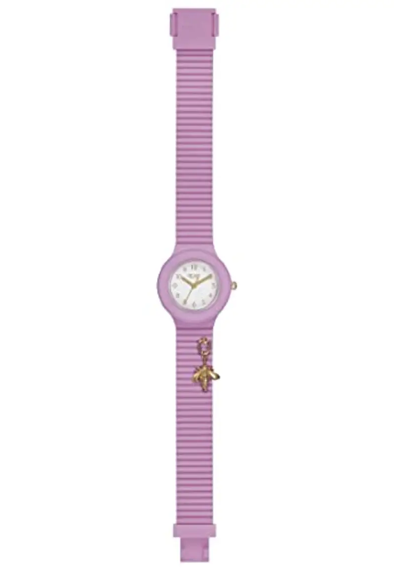 HIP HOP Collezione Dancing in the Light, Orologio Donna Bubble Gum, Cinturino in Silicone Intercambiabile e Regolabile, Ciondolo con Ape