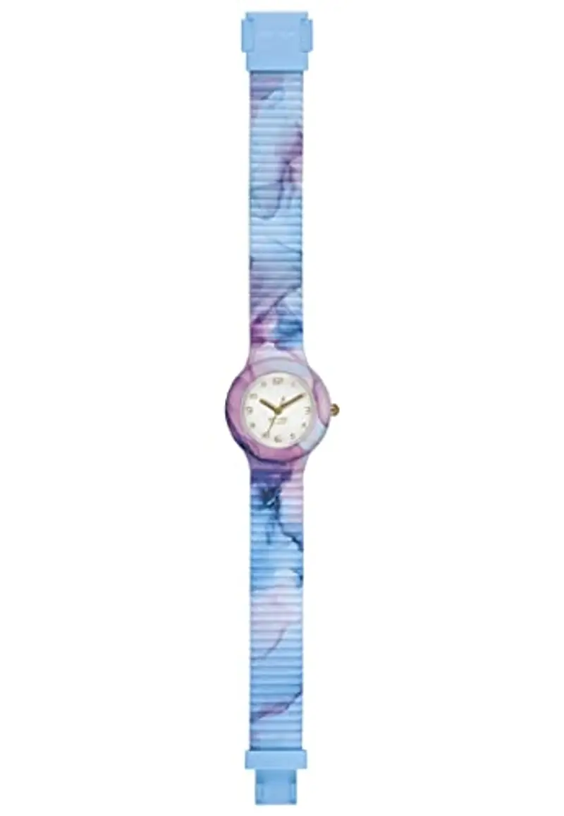 HIP HOP Collezione In the Clouds, Orologio Donna Light Blue, con Cinturino in Silicone Intercambiabile, Pratica Chiusura, Cassa 32 mm