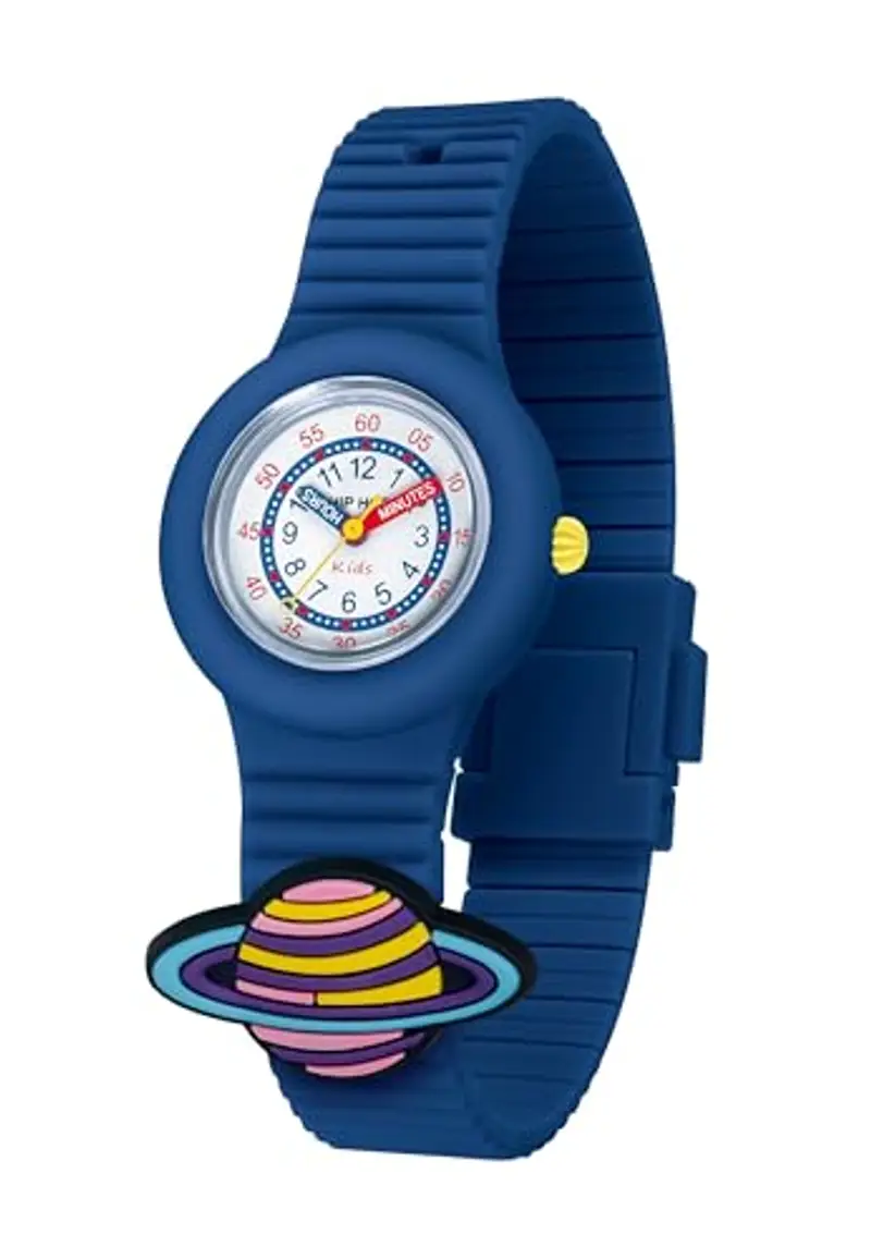 HIP HOP Collezione PINTASTIC!, Orologio Bambini, Movimento al Quarzo, Cassa 32 mm, Resistente all'Acqua, Cinturino in