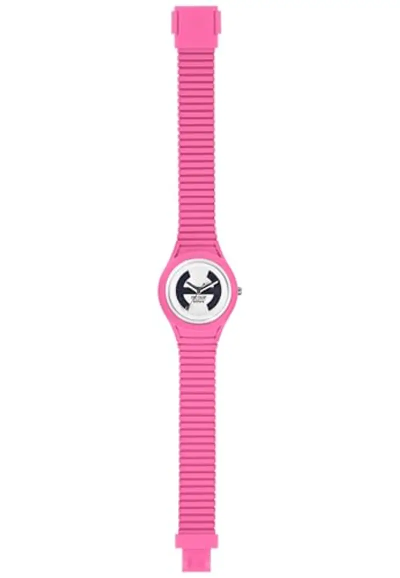 HIP HOP Collezione Solare, Orologio Donna, Cinturino in Silicone Regolabile, Quadrante Bianco, Pratica Chiusura, Cassa 34 mm, Movimento