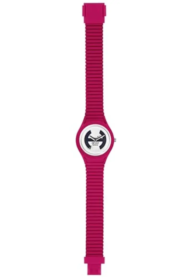 HIP HOP Collezione Solare, Orologio Donna, Cinturino in Silicone Regolabile, Quadrante Bianco, Pratica Chiusura, Cassa 34mm, Movimento