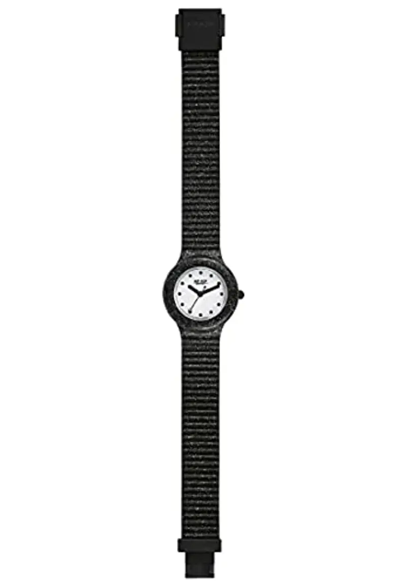 HIP HOP Collezione Sparkling Mania, Orologio Donna Black Glitter, Cinturino Glitterato in Silicone Soft Touch e Intercambiabile, Pratica