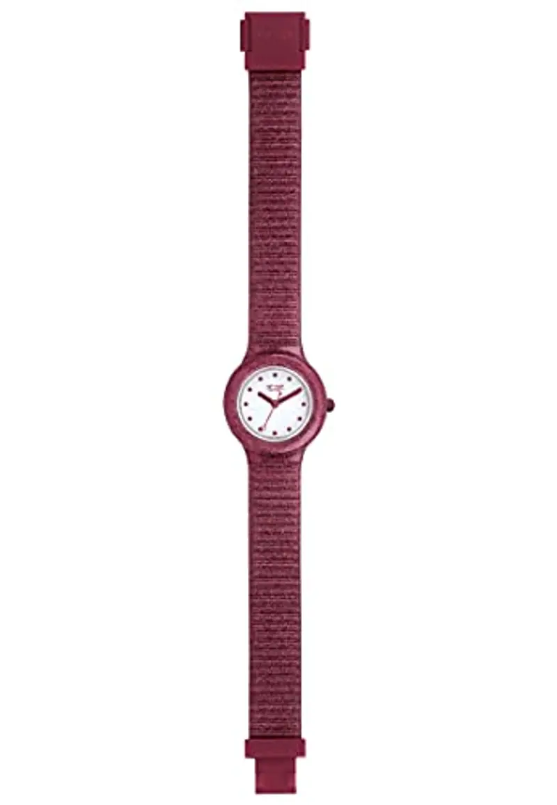 HIP HOP Orologio DONNA SPARKLING MANIA quadrante MONO-COLORE BIANCO movimento QUARZO e CINTURINO SILICONE BORDEAUX HWU1022