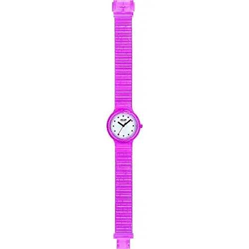HIP HOP Orologio Solo Tempo Bubble per Bambina con Cinturino in Silicone Fucsia con Bolle Resistente all'Acqua HWU1011