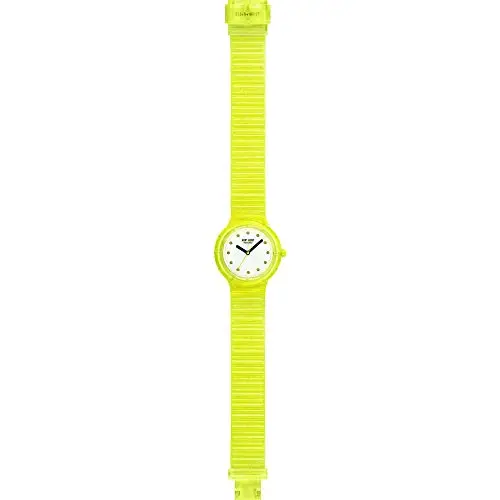 HIP HOP Orologio Solo Tempo Bubble per Bambina con Cinturino in Silicone Giallo con Bolle Resistente all'Acqua