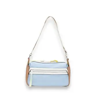 Hispanitas per donna BV264725 Borsa Samba blu, Casual, Poliuretano