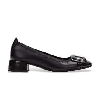per donna HI254318 Scarpe in pelle nera Porto (39), Nero, 3 a 5cm, Nessuno, Casual