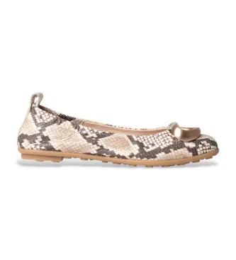 Hispanitas per donna HV253931 Ballerine grigio Bombay, Pelle, Basso, Nessuno, Casual, Taupe