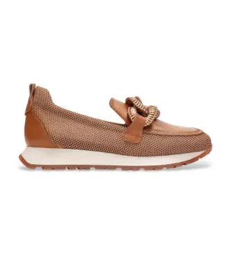 per donna HV254065 Scarpe da ginnastica marroni del Kansas (42), Pelle, Marrone, Basso, 1 a 3 cm, Nessuno, Casual