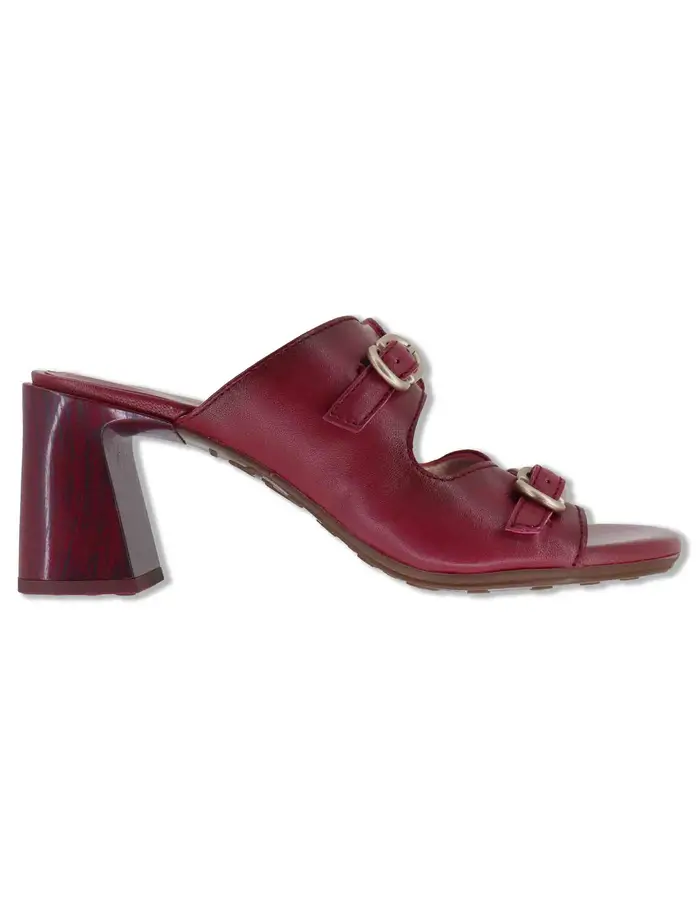 Hispanitas Sandali in pelle bordeaux con doppia fascia Donna HV264803 CEREZA