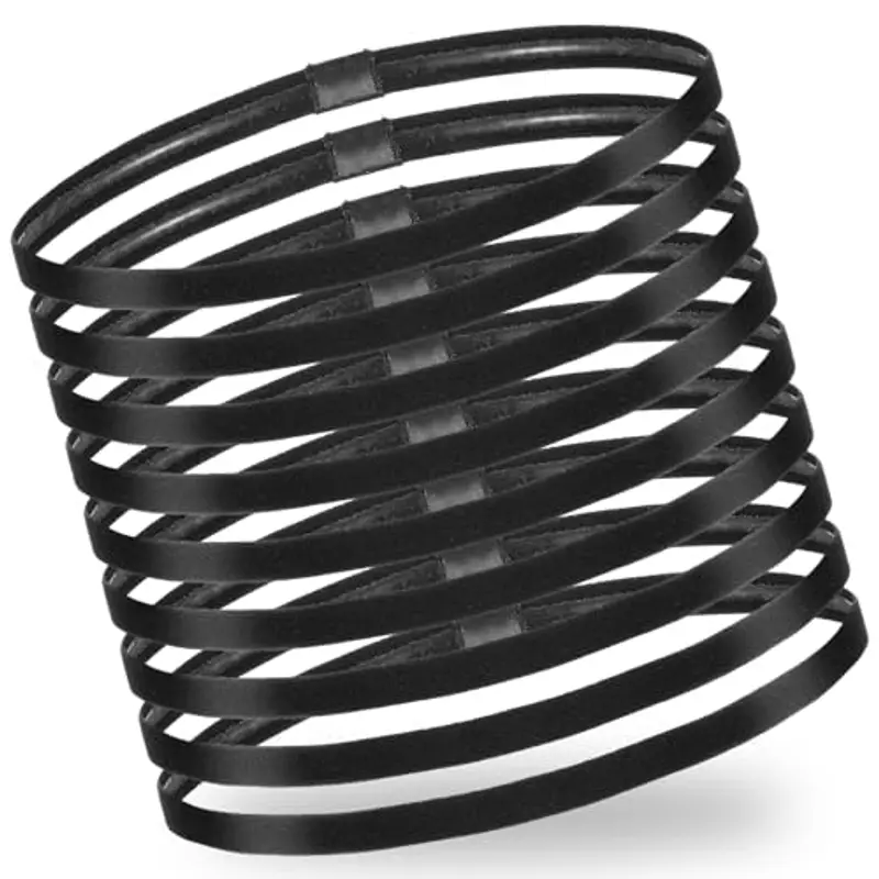 HJZHII 9 Pezzi fascia per capelli uomo, fascetta elastico capelli uomo, cerchietto fascette basket Donna per Sport