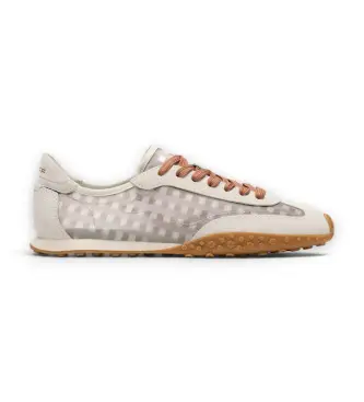 HOFF per donna 12661037 Sneakers in Pelle Bridge Vichy bianco sporco, Basso, Stringhe, Casual