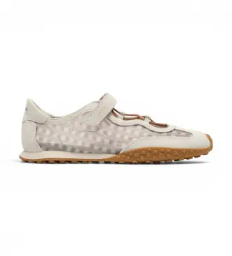 HOFF per donna 12661038 Sneakers in Pelle Bridge Bow Vichy beige, Basso, Stringhe, Velcro, Casual