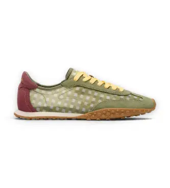 HOFF per donna 12661043 Sneakers in Pelle Bridge Vichy verde, Basso, Stringhe, Casual