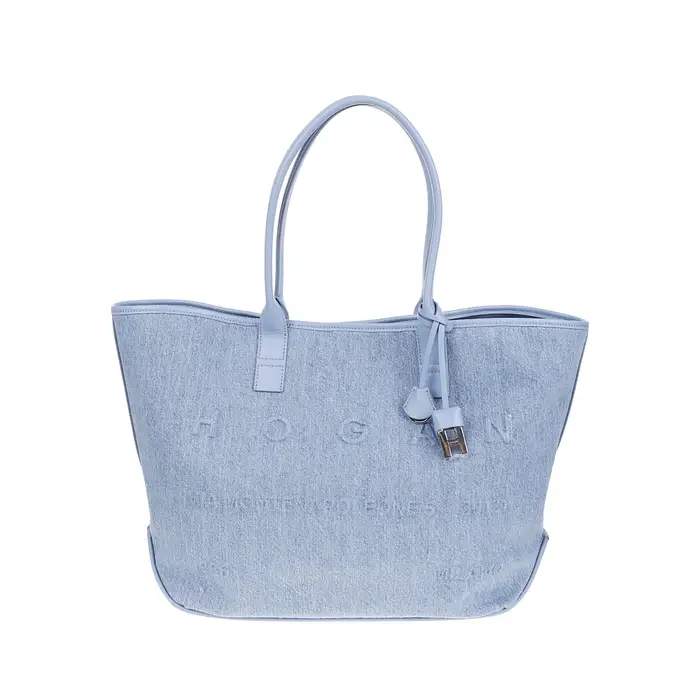 Hogan borsa donna shopping media in denim