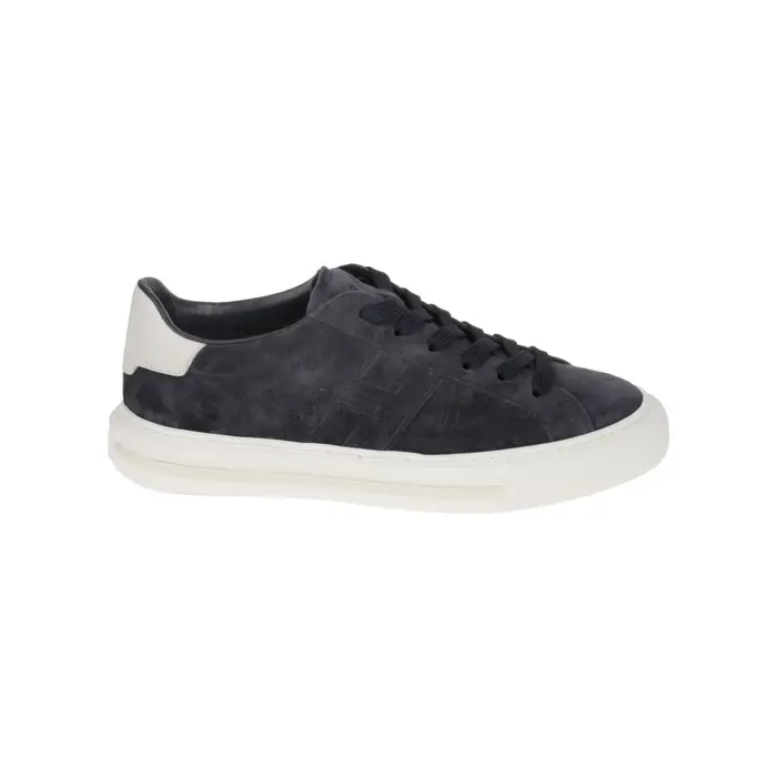 Hogan scarpe uomo rebel in pelle scamosciata blu