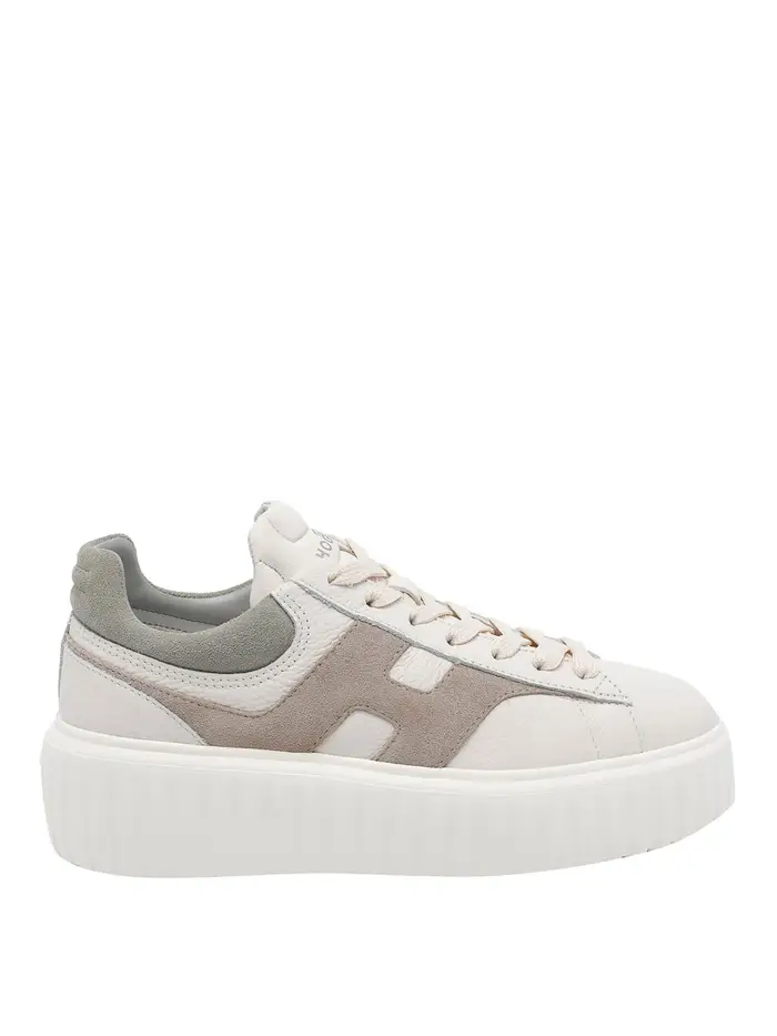 Hogan Sneakers con strisce ad H Bianco