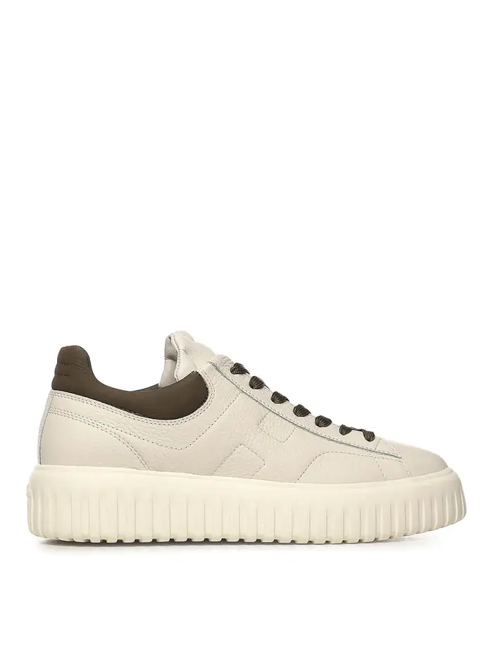 Hogan Sneakers con strisce ad H Bianco