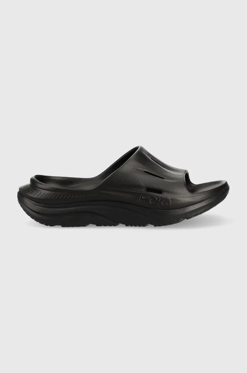 HOKA ciabatte slide ORA Recovery Slide uomo Nero