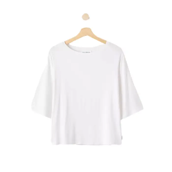 Holebrook T-shirt con collo a barca donna Ellen Blanc