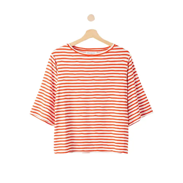 Holebrook T-shirt con collo a barca donna Ellen Blanc