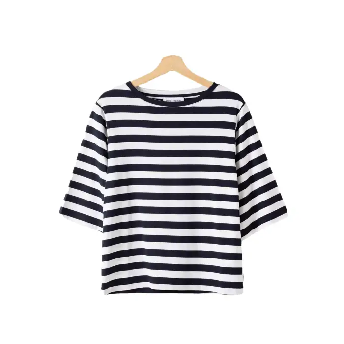 Holebrook T-shirt con collo a barca donna Ellen Blanc