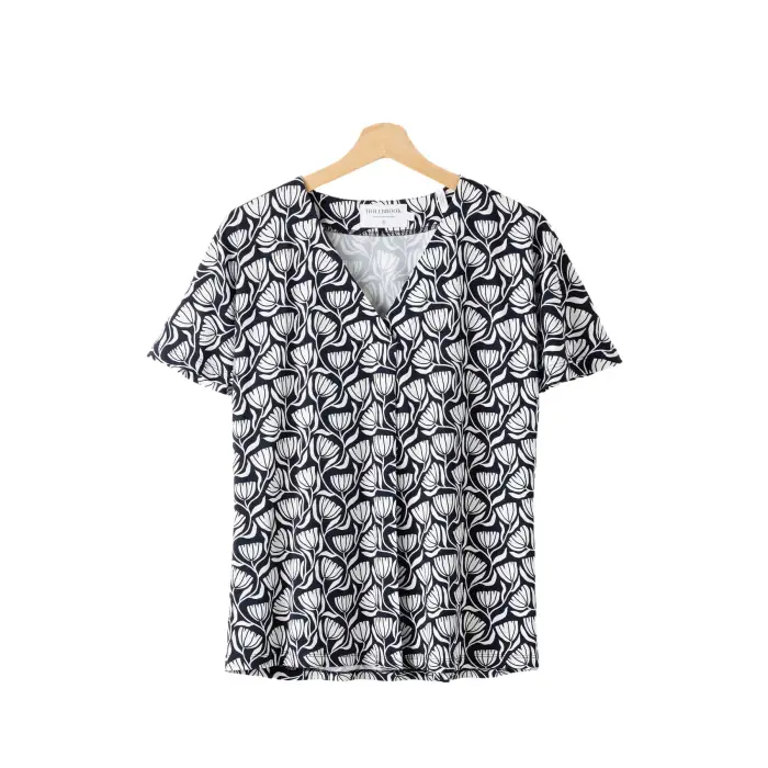Holebrook T-shirt da donna con scollo a V Ellen Bleu