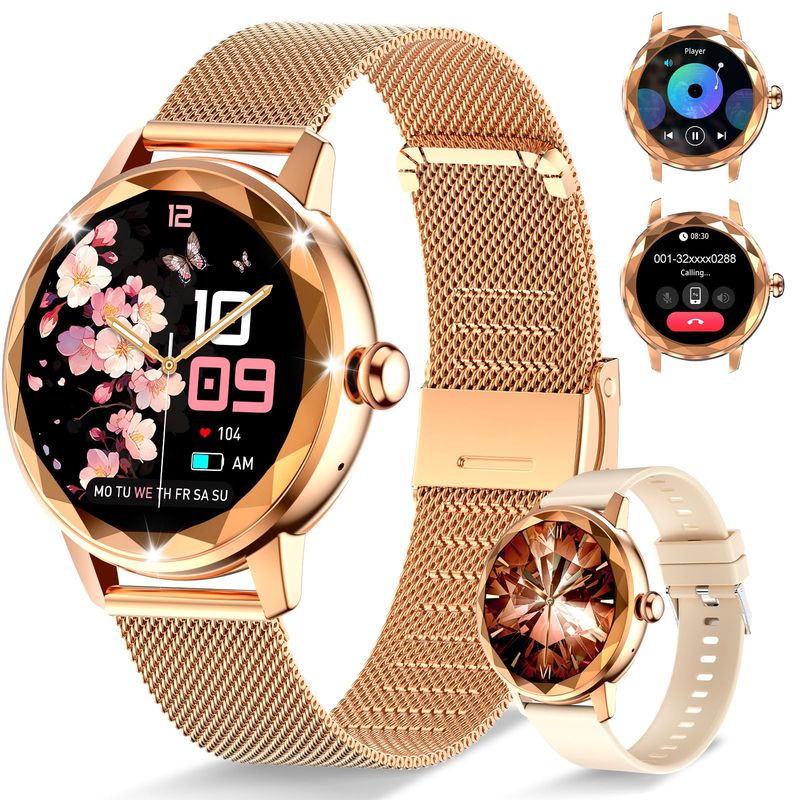 Homailida Smartwatch Donna Oro Rosa 24000